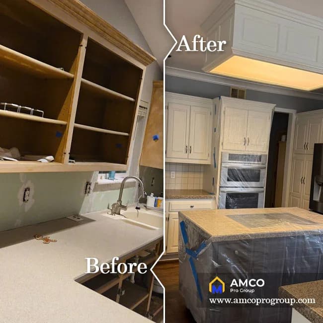 Cabinet refinishing and repainting project gallery